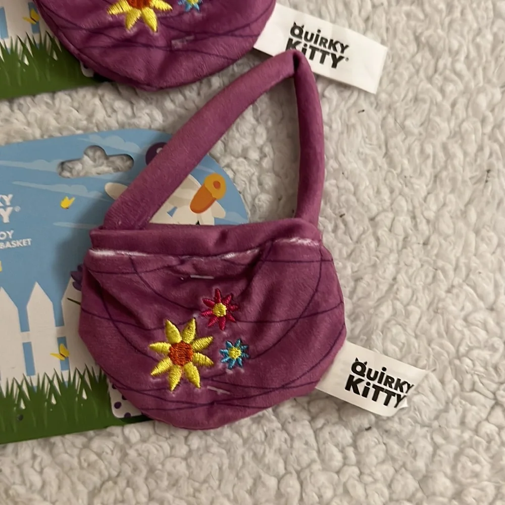 Quirky Kitty Easter Basket Cat Toys